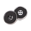 Wholesale plastic double-piece buttons, four-eye suits, suit overcoats, UV electroplated buttons, fashionable buttons details Picture